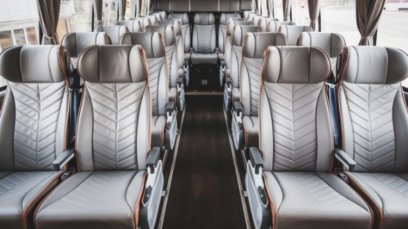56 passenger charter bus interior greenville