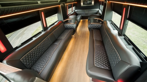 sprinter limo rental interior arlington heights